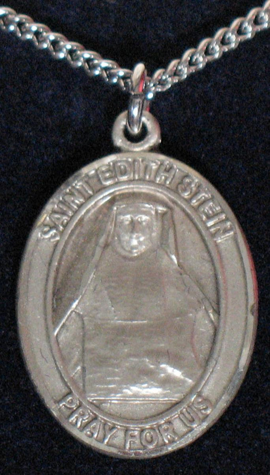 St. Edith Stein - Sterling Silver Medal With Chain