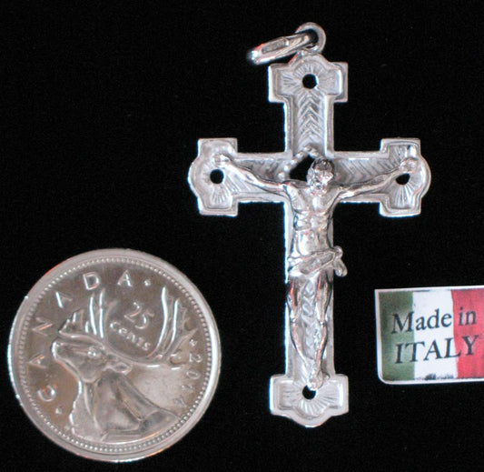 Crucifix - Sterling Silver Lg Fancy