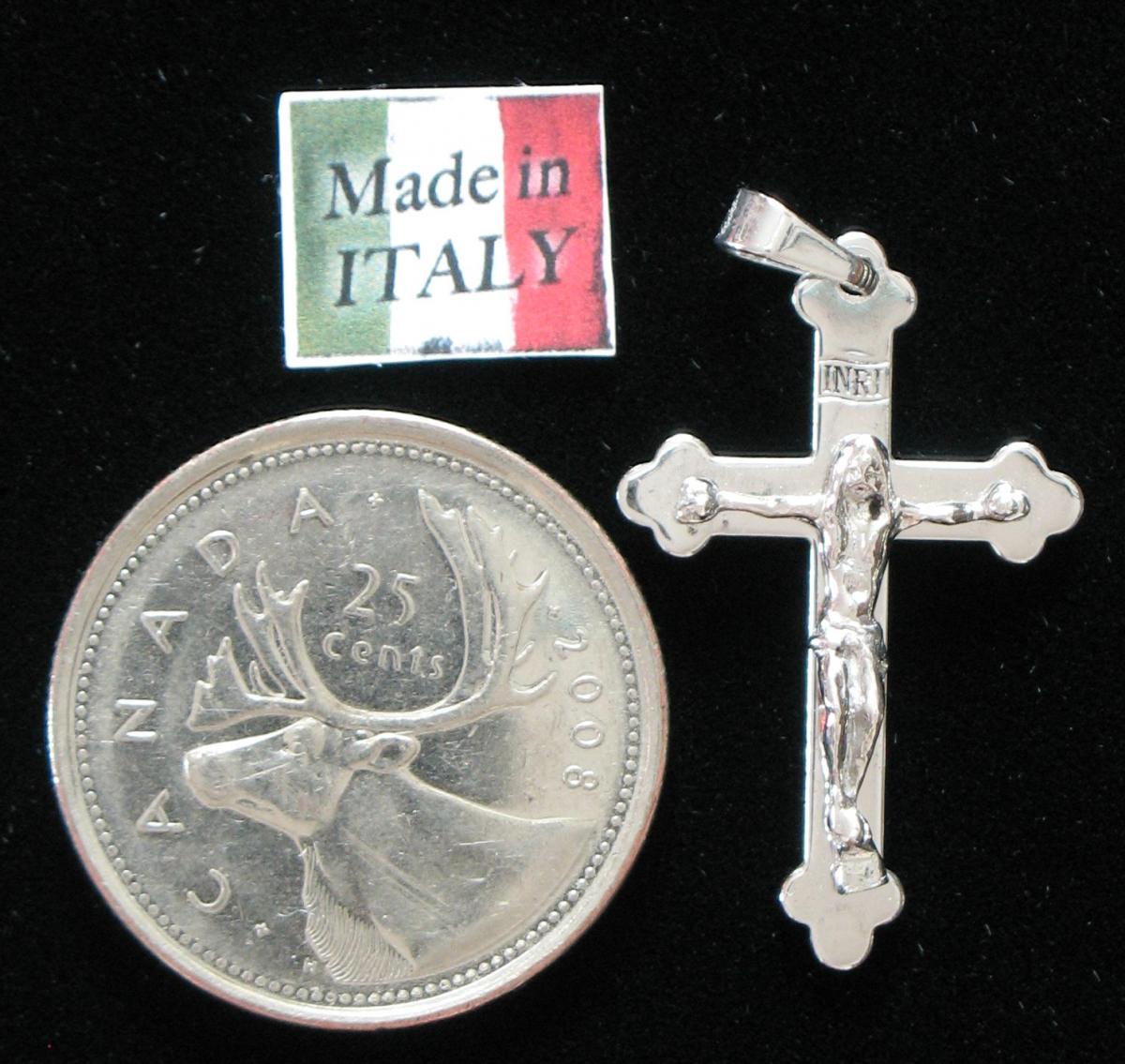 Crucifix - Sterling Silver Med Fancy