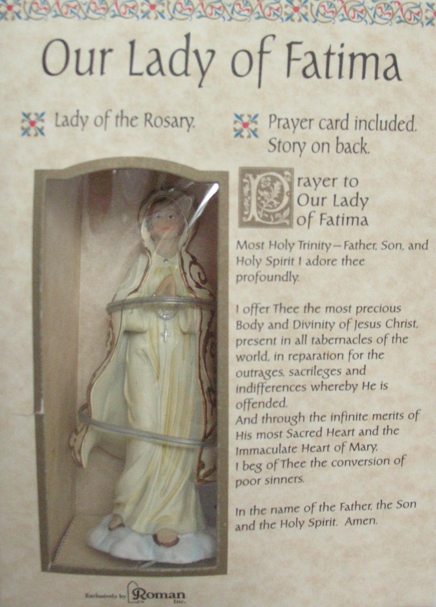 Statue - Our Lady of Fatima - 3.8 Inch