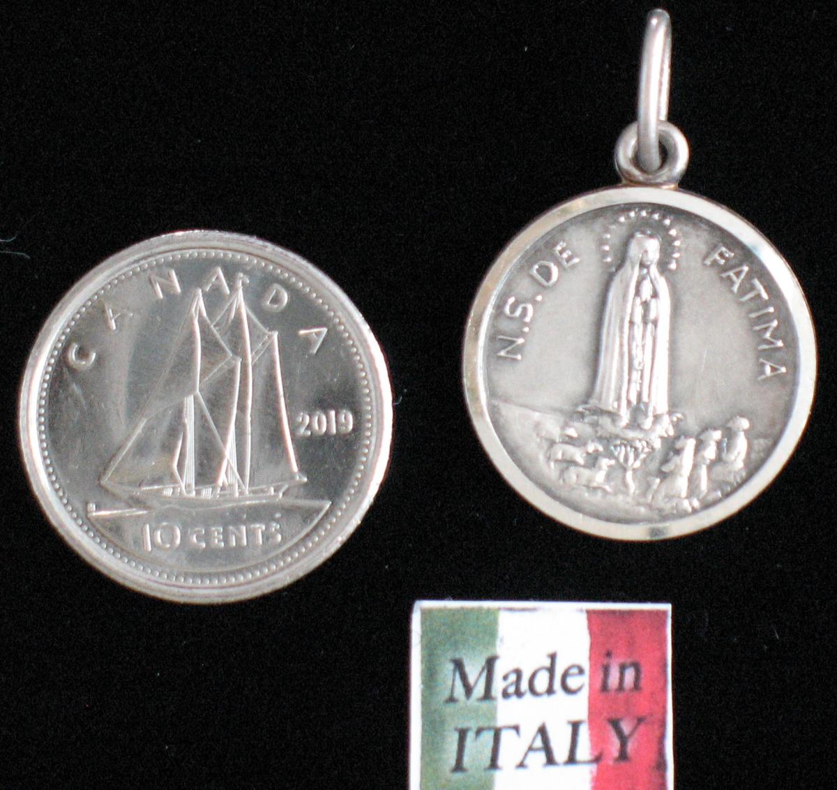 Our Lady of Fatima - Sterling Silver Medal