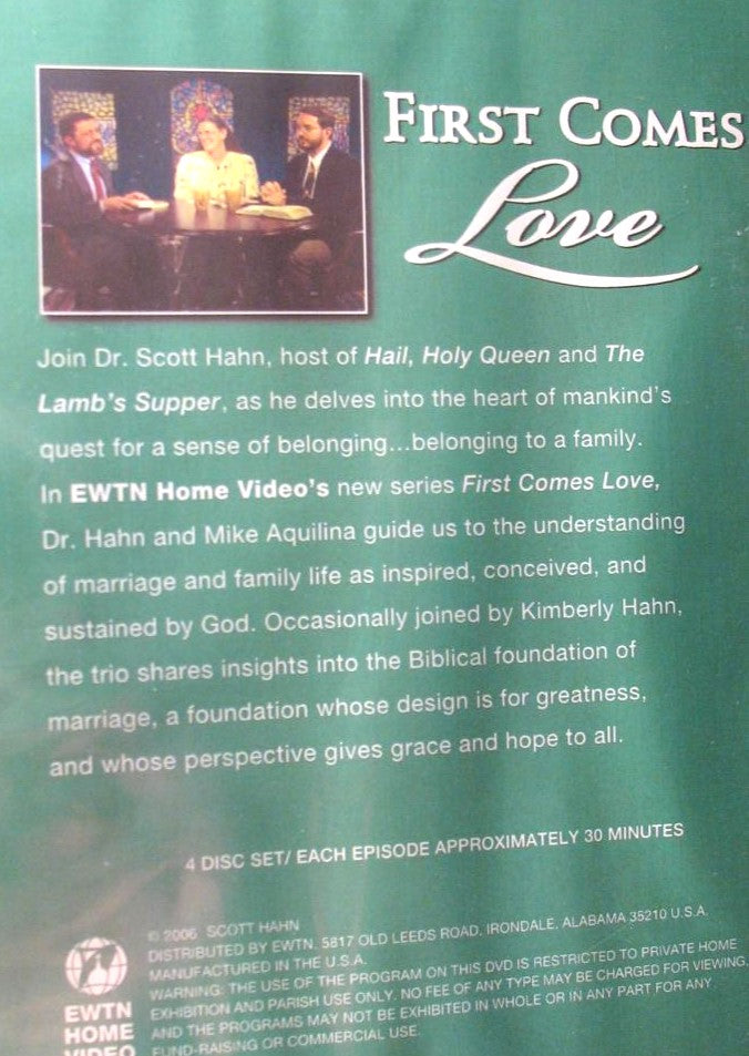 First Comes Love - Scott Hahn - DVD - 4 DVD Set