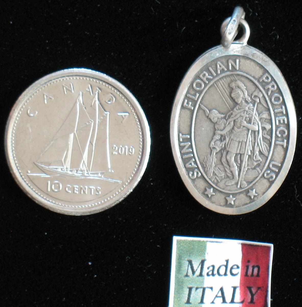 St. Florian - Sterling Silver Medal