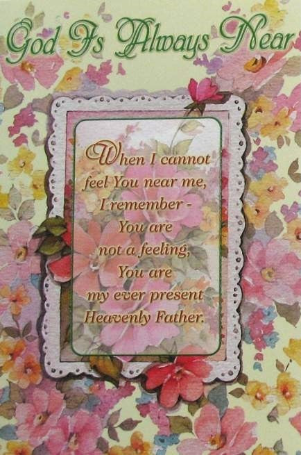 God is Always Near Greeting Card - 'Spirit Lifters' Series