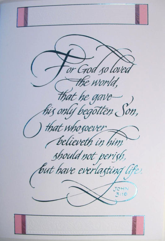 John 3:16 Sympathy Greeting Card