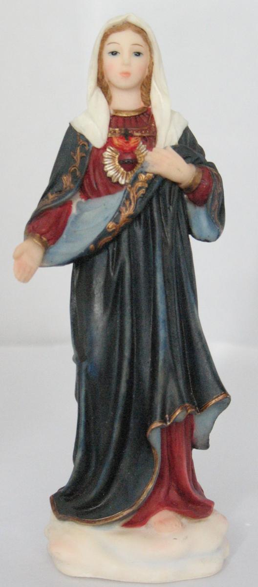 Statue - Immaculate Heart of Mary - 5 Inch