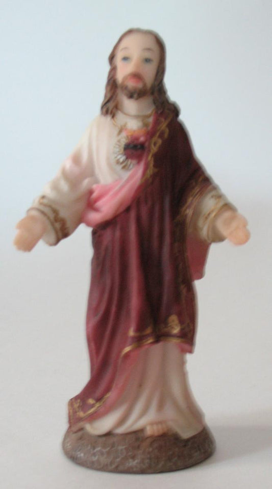 Statue - Sacred Heart - 4 Inch