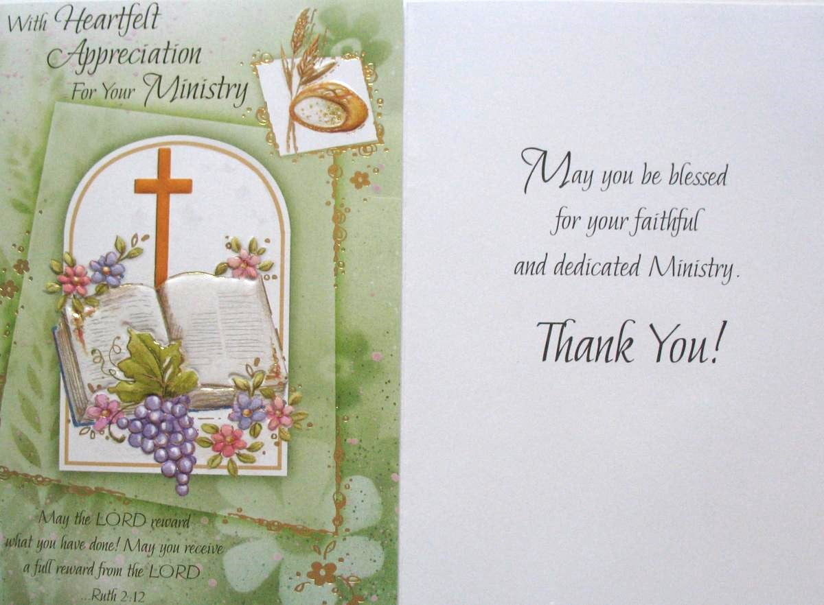 Thank You Greeting Card - For Your Ministry