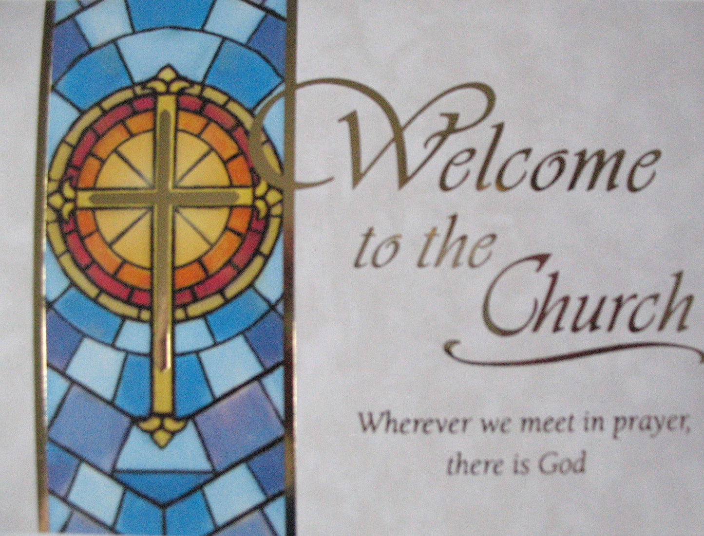 Welcome to The Church  Greeting Card-  Package of 10 - One Design