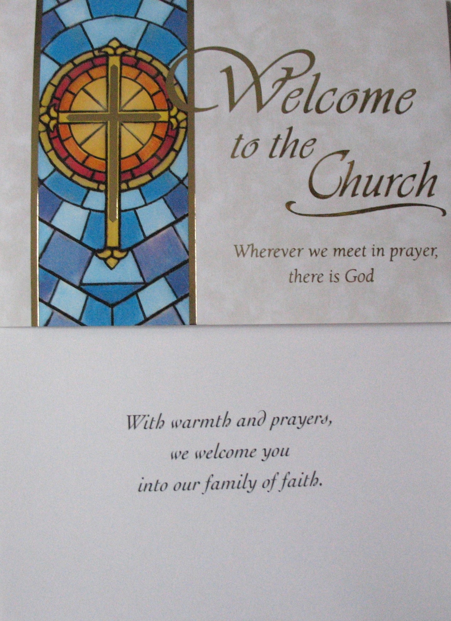 Welcome to The Church  Greeting Card-  Package of 10 - One Design