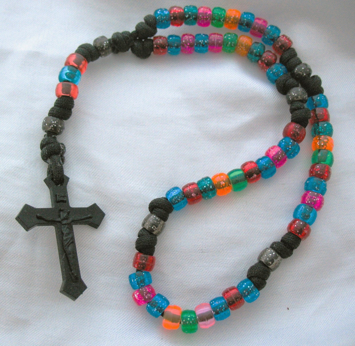 Rosary - Cord Paracord with Plastic Crucifix