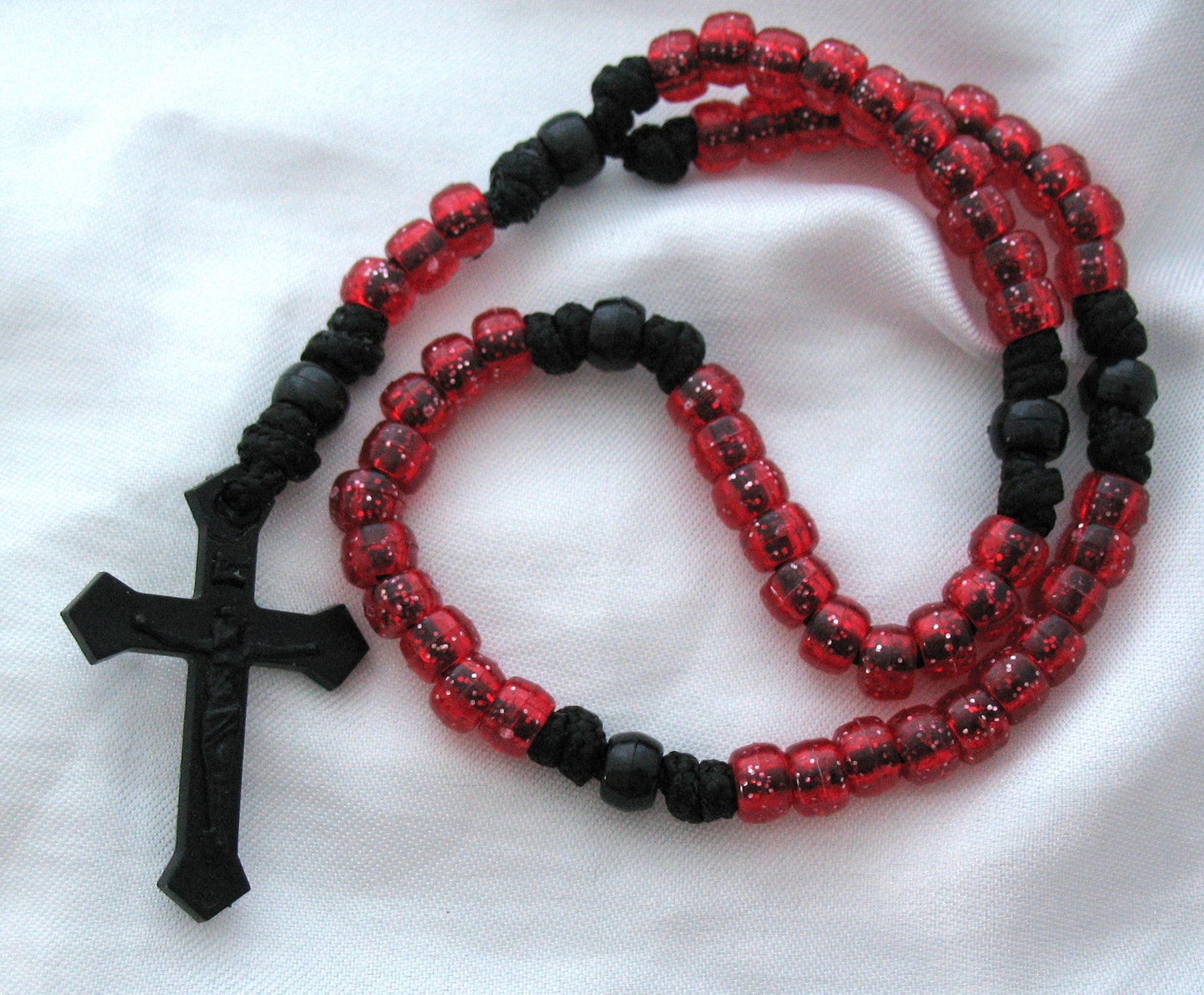 Rosary - Cord Paracord with Plastic Crucifix