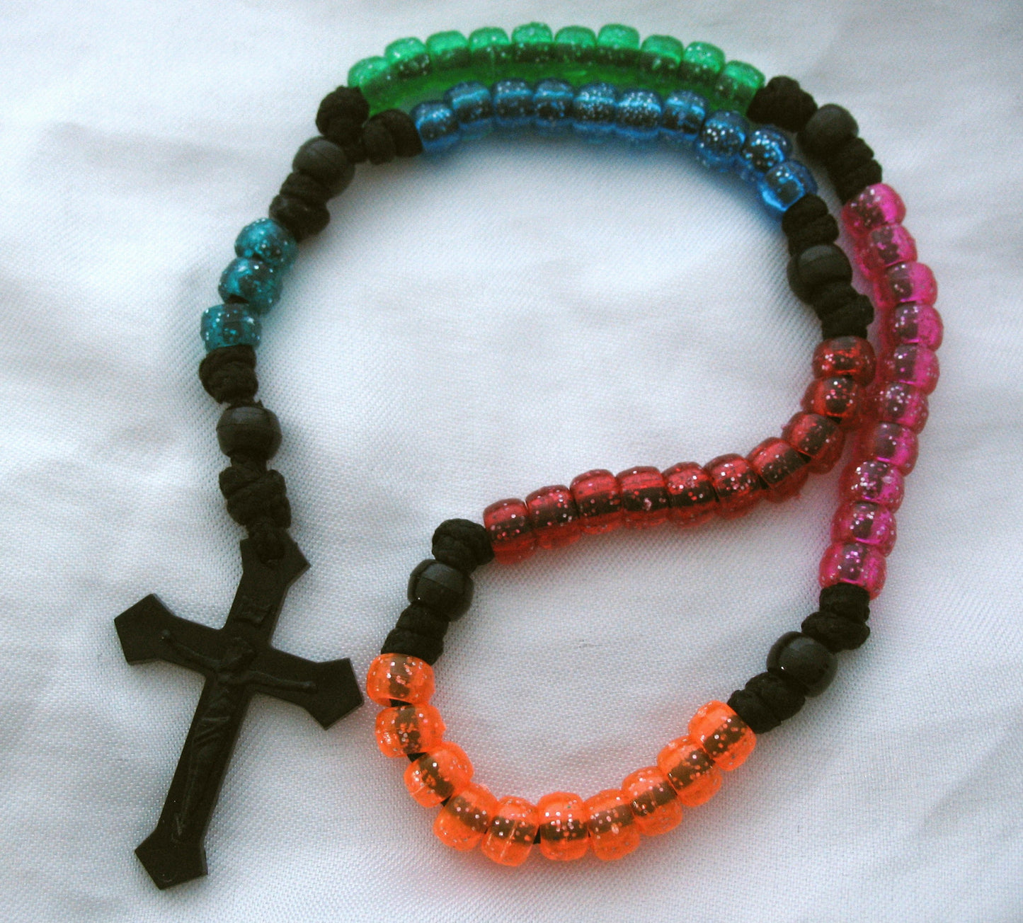 Rosary - Cord Paracord with Plastic Crucifix