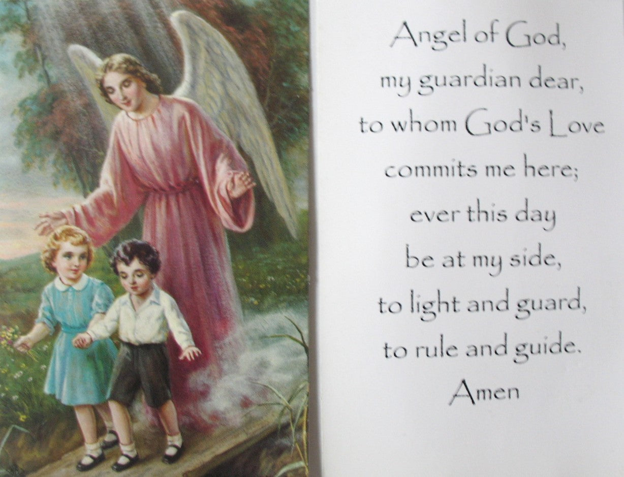 48 Guardian Angel Prayercards in Plastic Sleeves