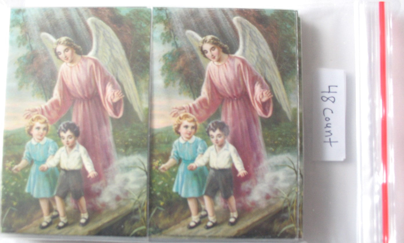 48 Guardian Angel Prayercards in Plastic Sleeves