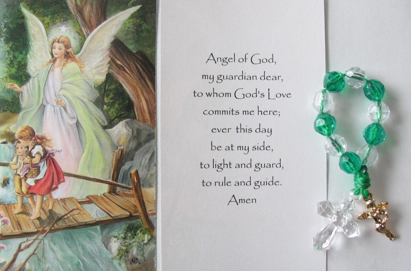 Guardian Angel Prayercard & One-Decade Rosary