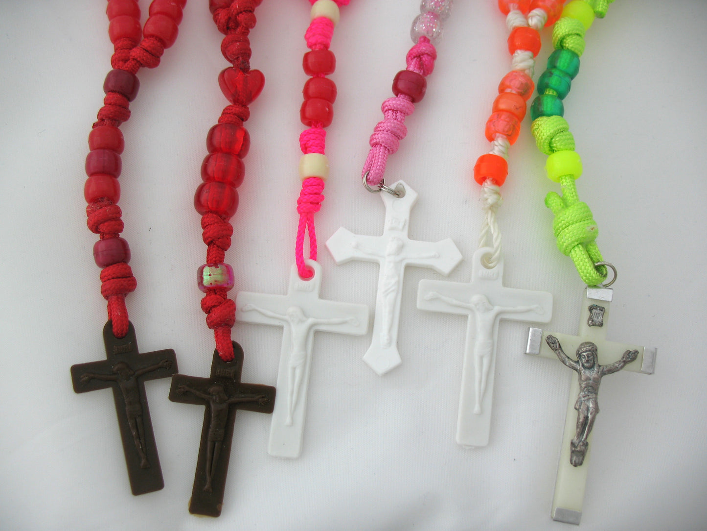 Rosary - Cord with Plastic Pony Beads