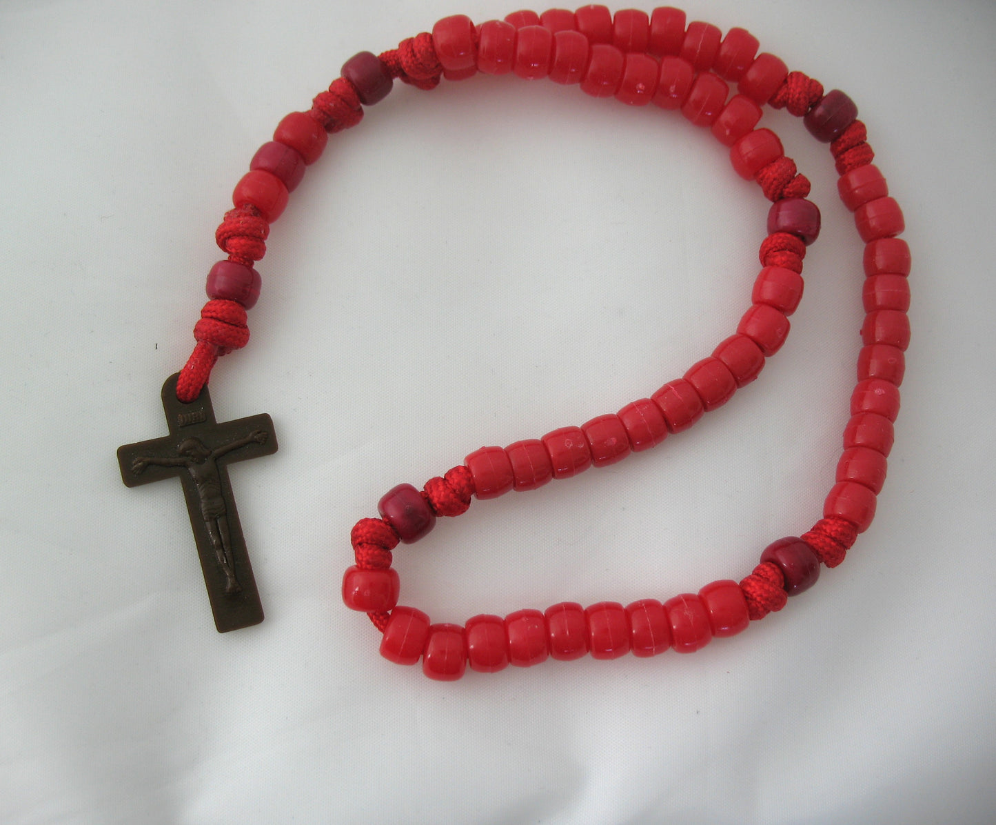 Rosary - Cord with Plastic Pony Beads