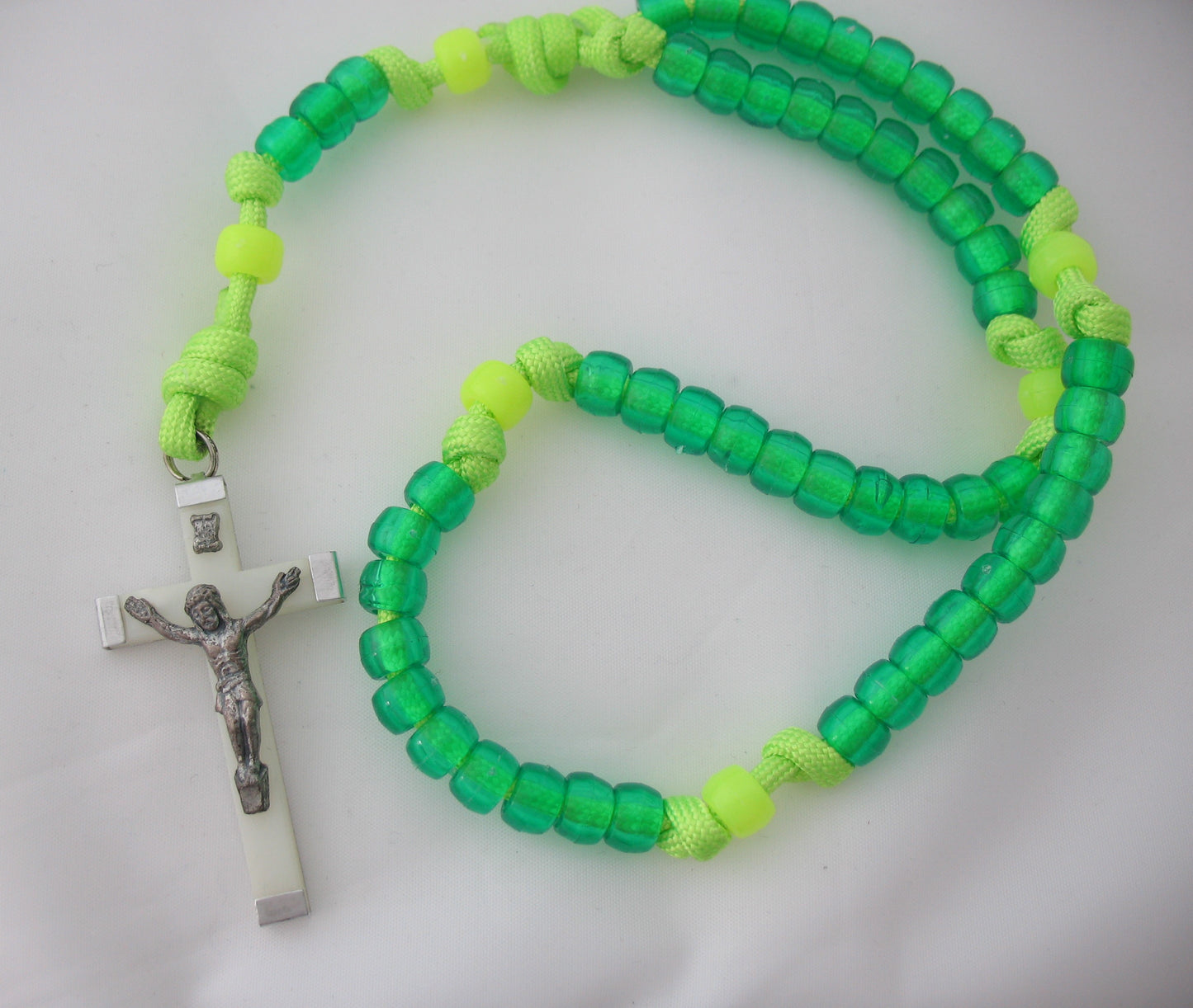 Rosary - Cord with Plastic Pony Beads