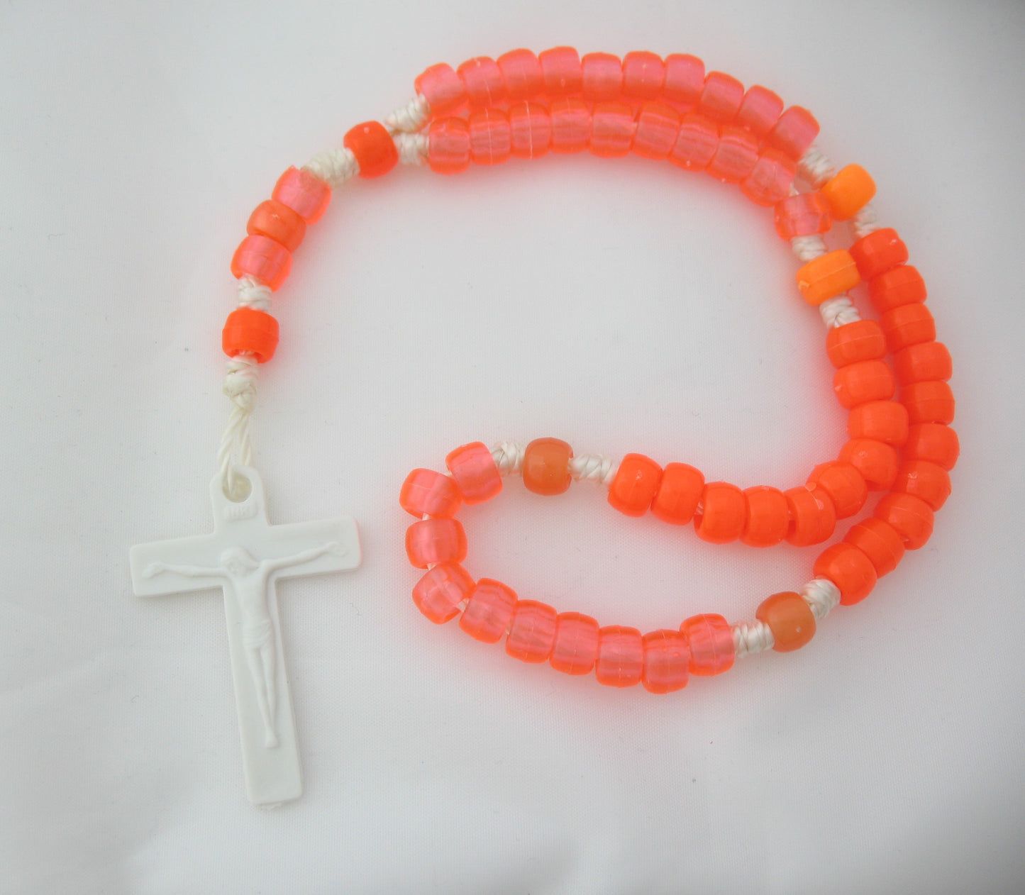 Rosary - Cord with Plastic Pony Beads