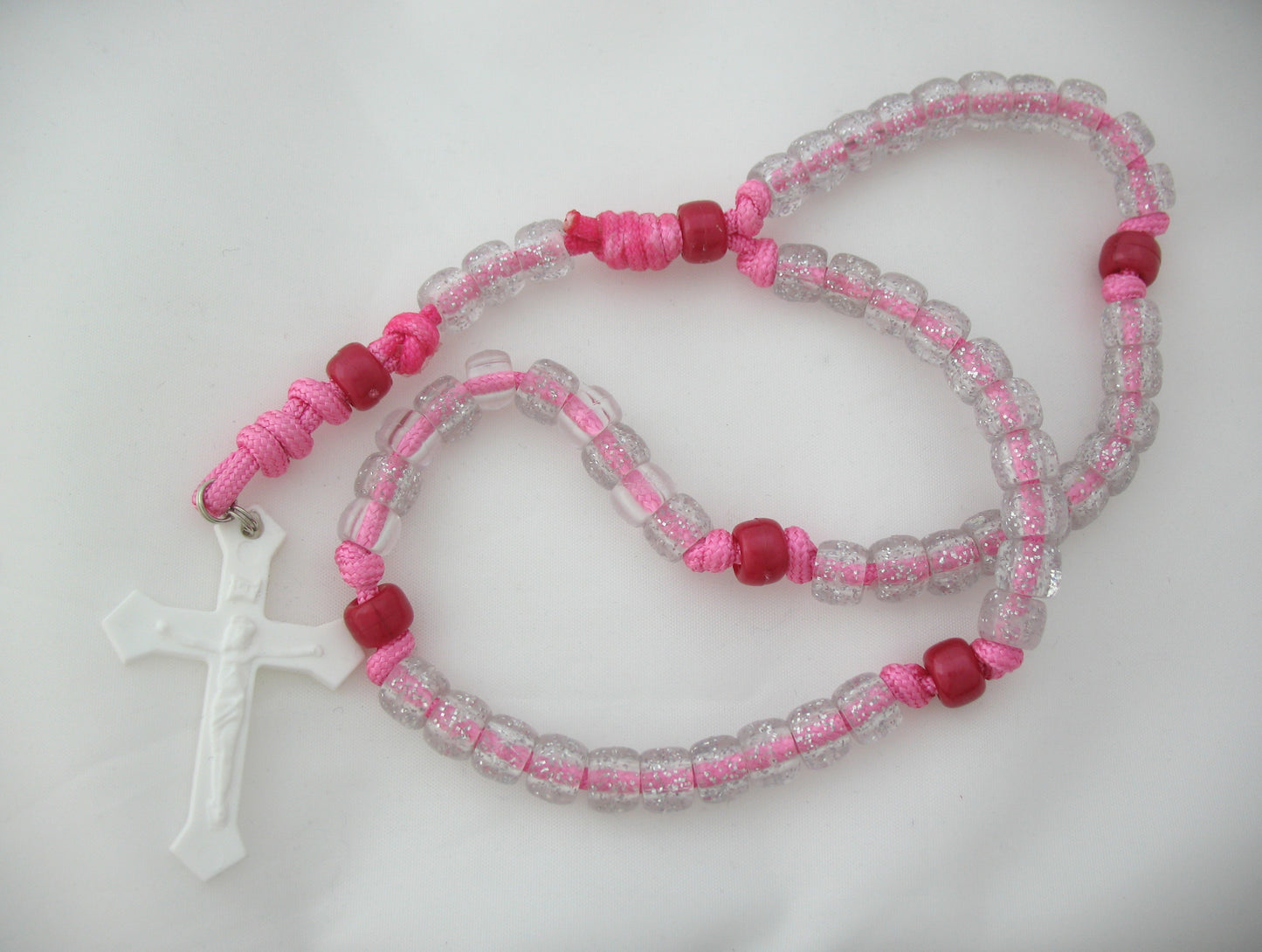 Rosary - Cord with Plastic Pony Beads