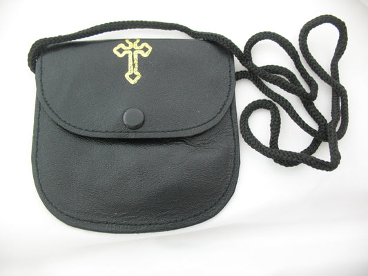 Rosary Pouch - Genuine Leather with Cord