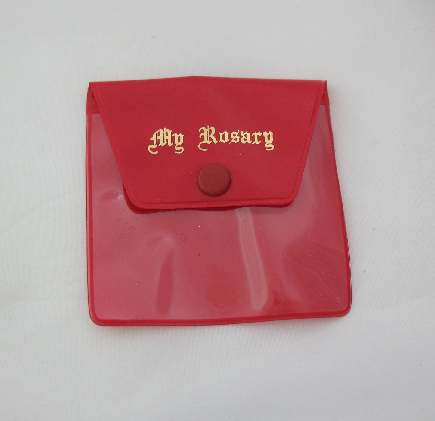 Rosary Pouch - Vinyl Plastic Inexpensive