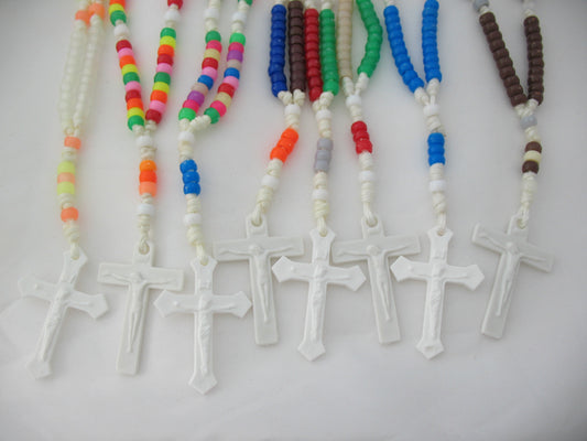 Rosary - Cord with Small  Pony Beads