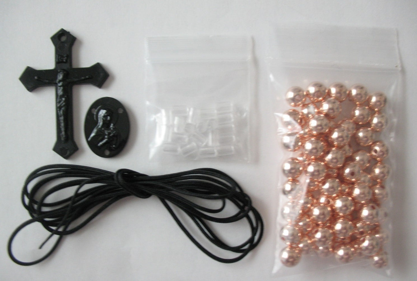 Rosary Making Kits - 7.5mm Plastic Beads - Individual or Package of 10 Kits