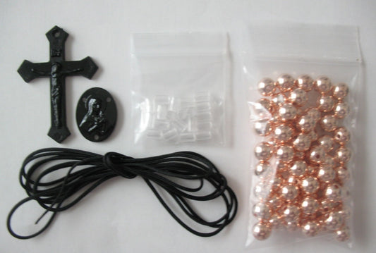 Rosary Making Kits - 7.5mm Plastic Beads - Individual or Package of 10 Kits