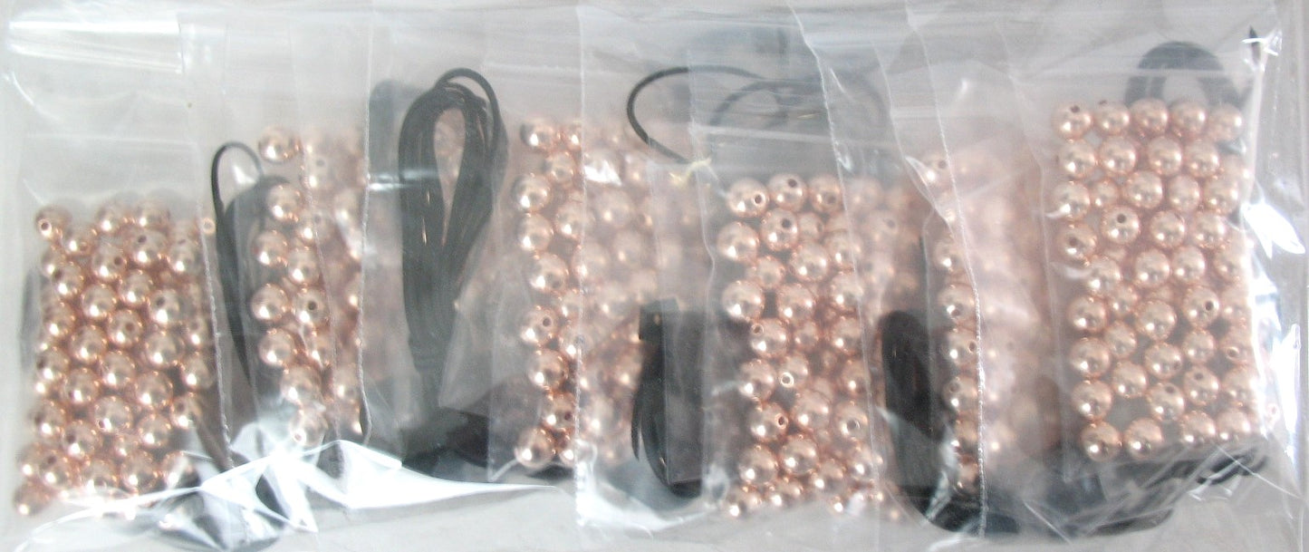 Rosary Making Kits - 7.5mm Plastic Beads - Individual or Package of 10 Kits