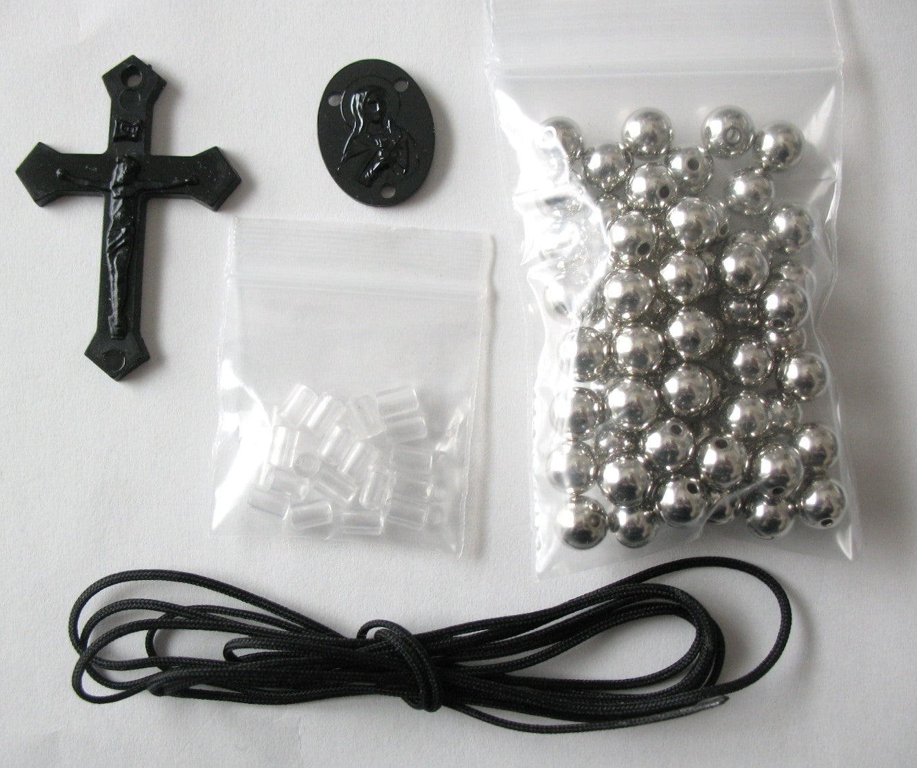 Rosary Making Kits - 7.5mm Plastic Beads - Individual or Package of 10 Kits