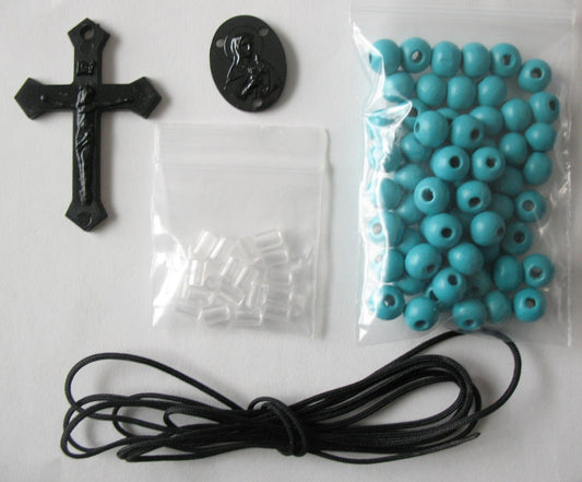 Rosary Making Kit - 7.5mm Wood Beads