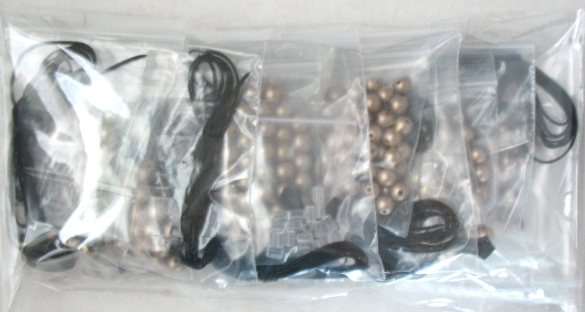 Rosary Making Kits - 7.5mm Matt Plastic Beads - Individual or Package of 10 Kits