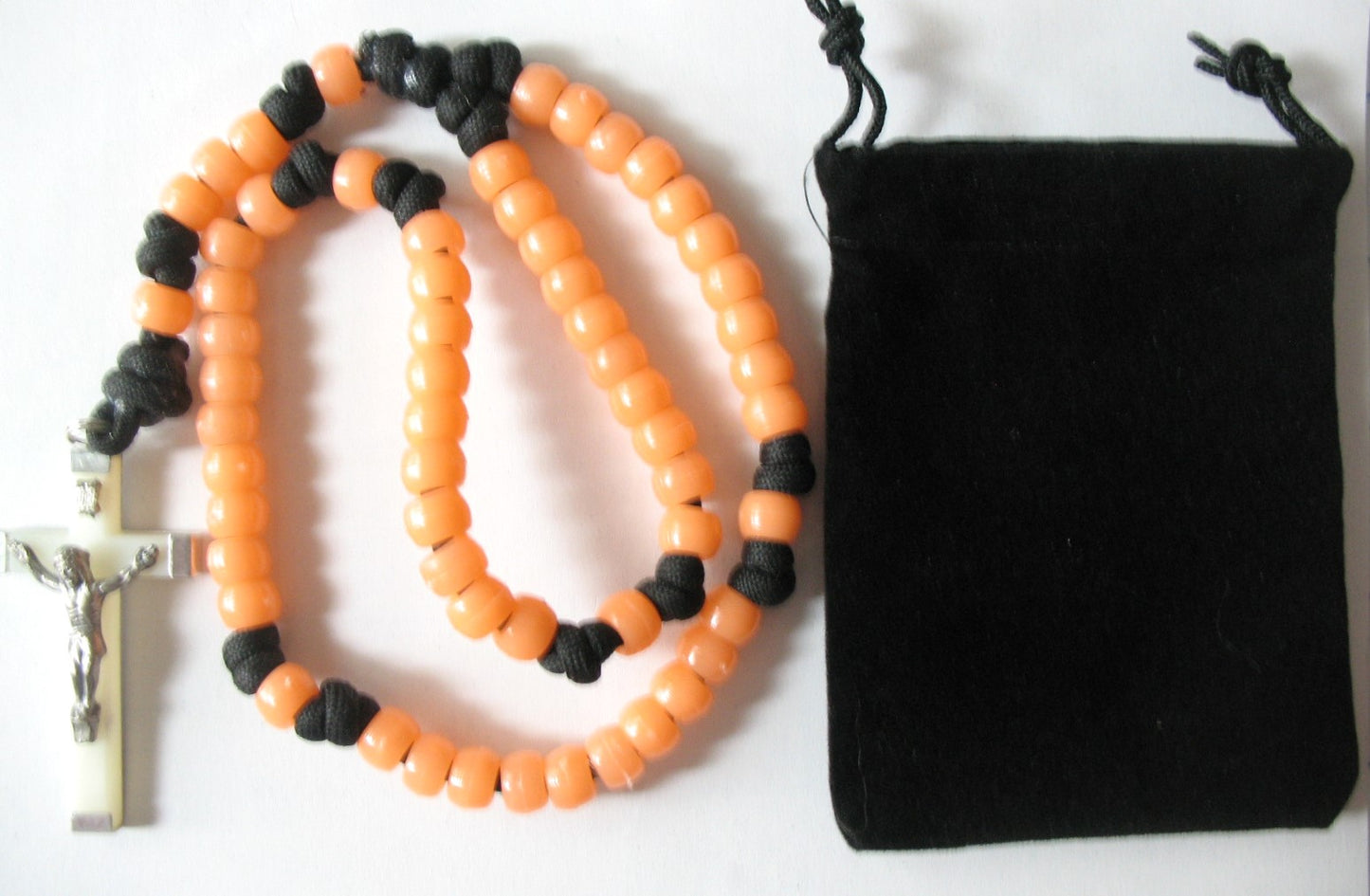 Paracord Rosary with Luminous Beads & Crucifix - Buy 10+ for discount