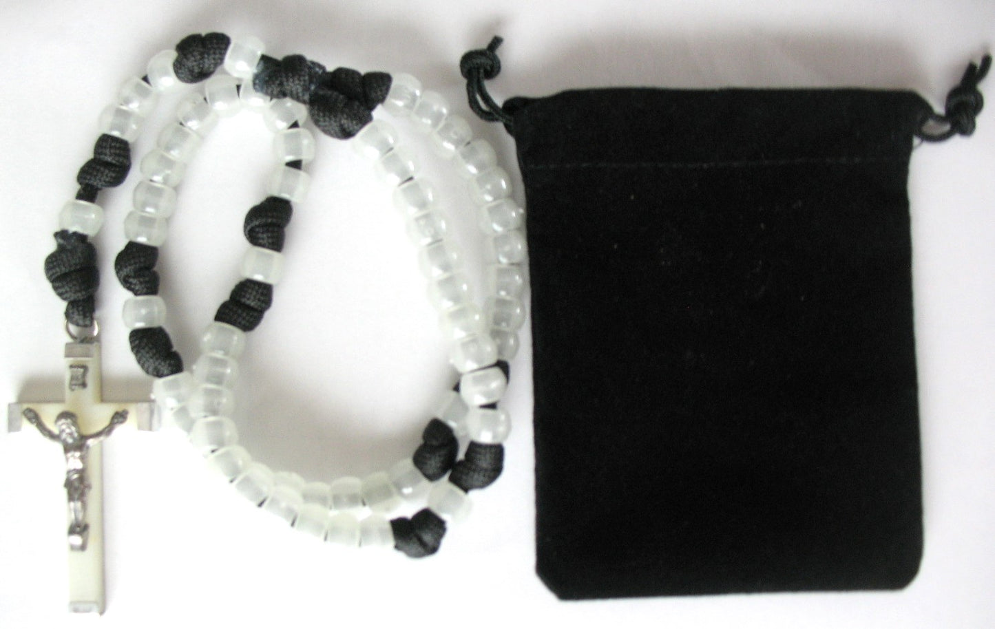 Paracord Rosary with Luminous Beads & Crucifix - Buy 10+ for discount