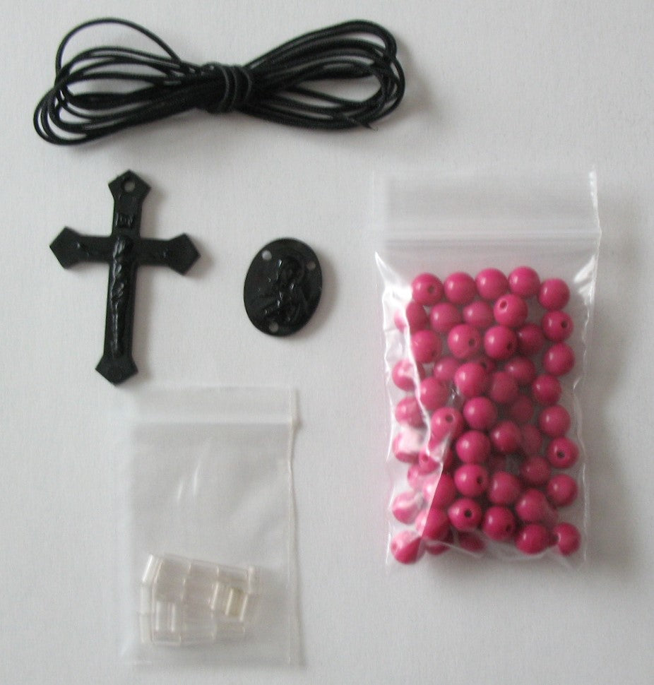 Rosary Making Kit - 7.5mm Round Beads - Buy 10+ for discount