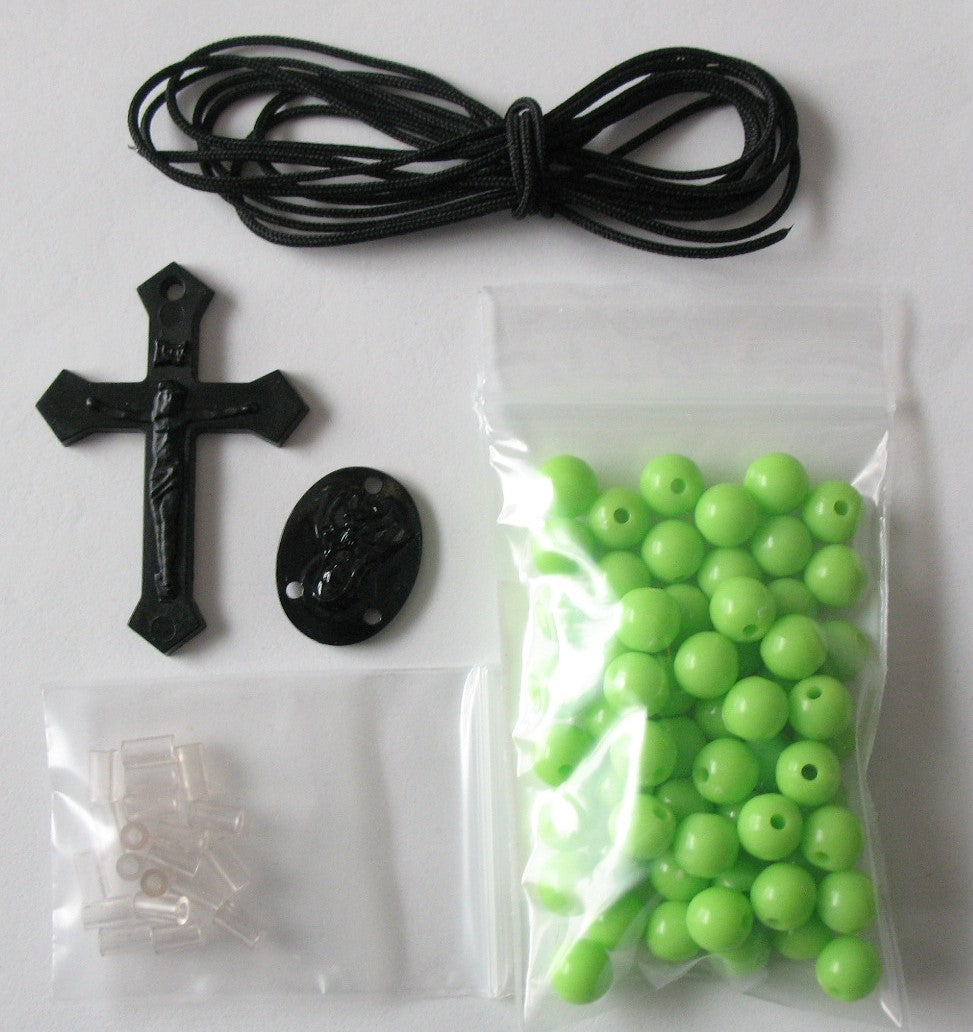 Rosary Making Kit - 7.5mm Round Beads - Buy 10+ for discount