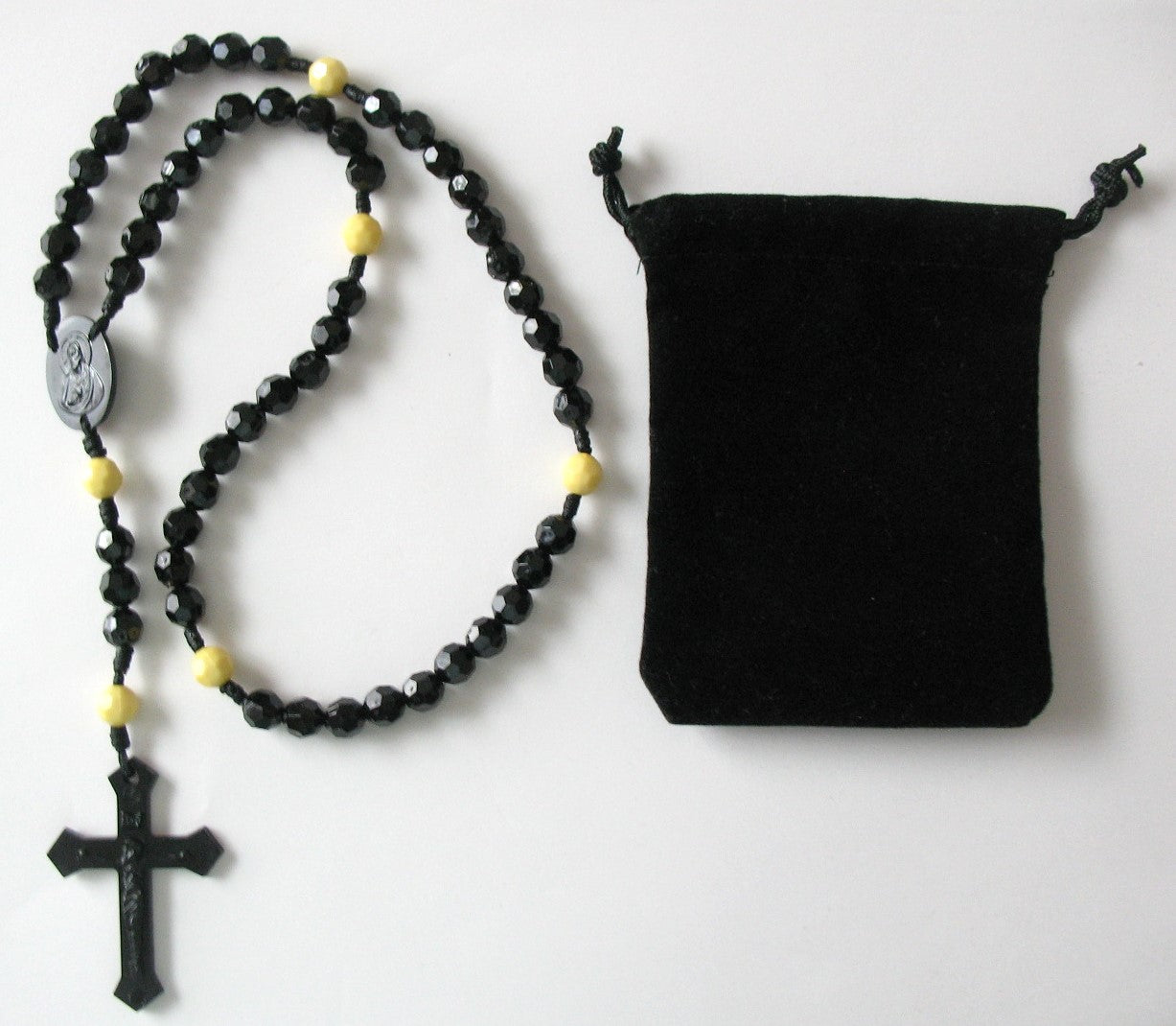 Cord Rosary - 8 mm Acrylic Beads with Bonus Pouch - Best Price Mix & Match