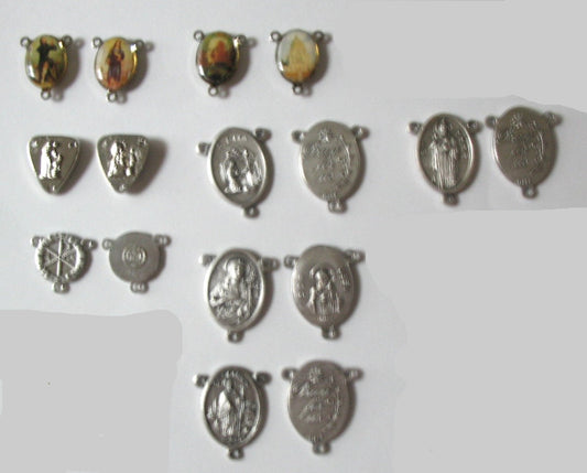 Rosary Parts - Centers - Silver Tone