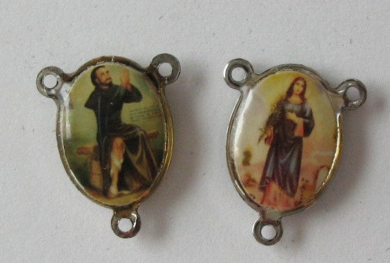 Rosary Parts - Centers - Silver Tone