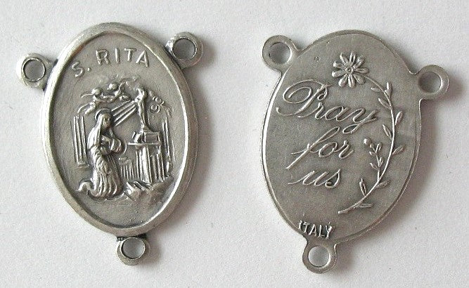 Rosary Parts - Centers - Silver Tone
