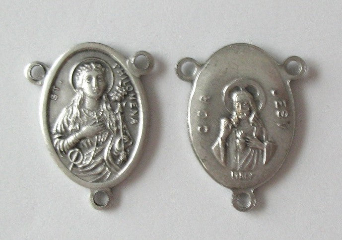 Rosary Parts - Centers - Silver Tone