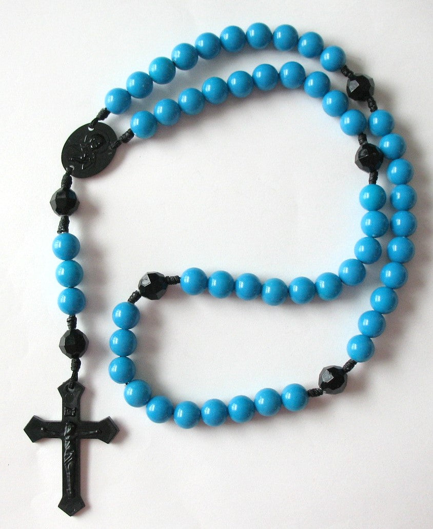 Cord Rosary - 9 mm Acrylic Beads