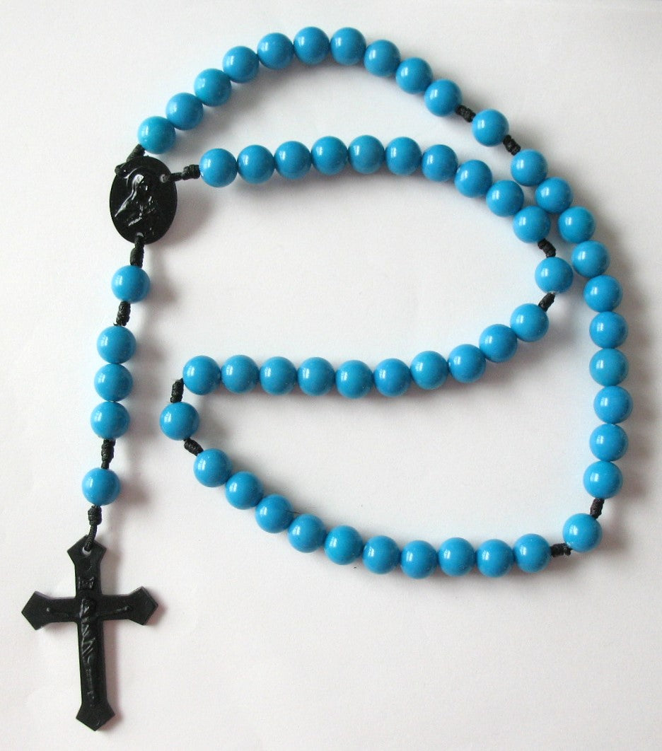 Cord Rosary - 9 mm Acrylic Beads