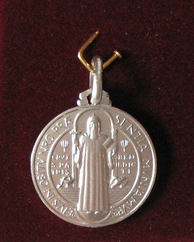 St. Benedict - Sterling Silver Medal