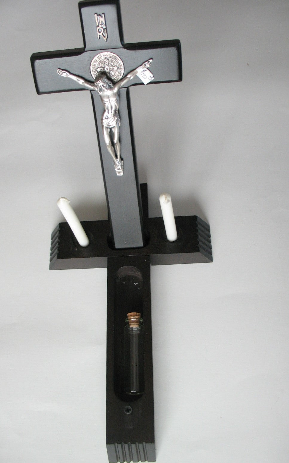 Black Sick Call Crucifix - St. Benedict - 13"