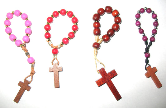 Rosary - One Decade Cord with Wood Beads