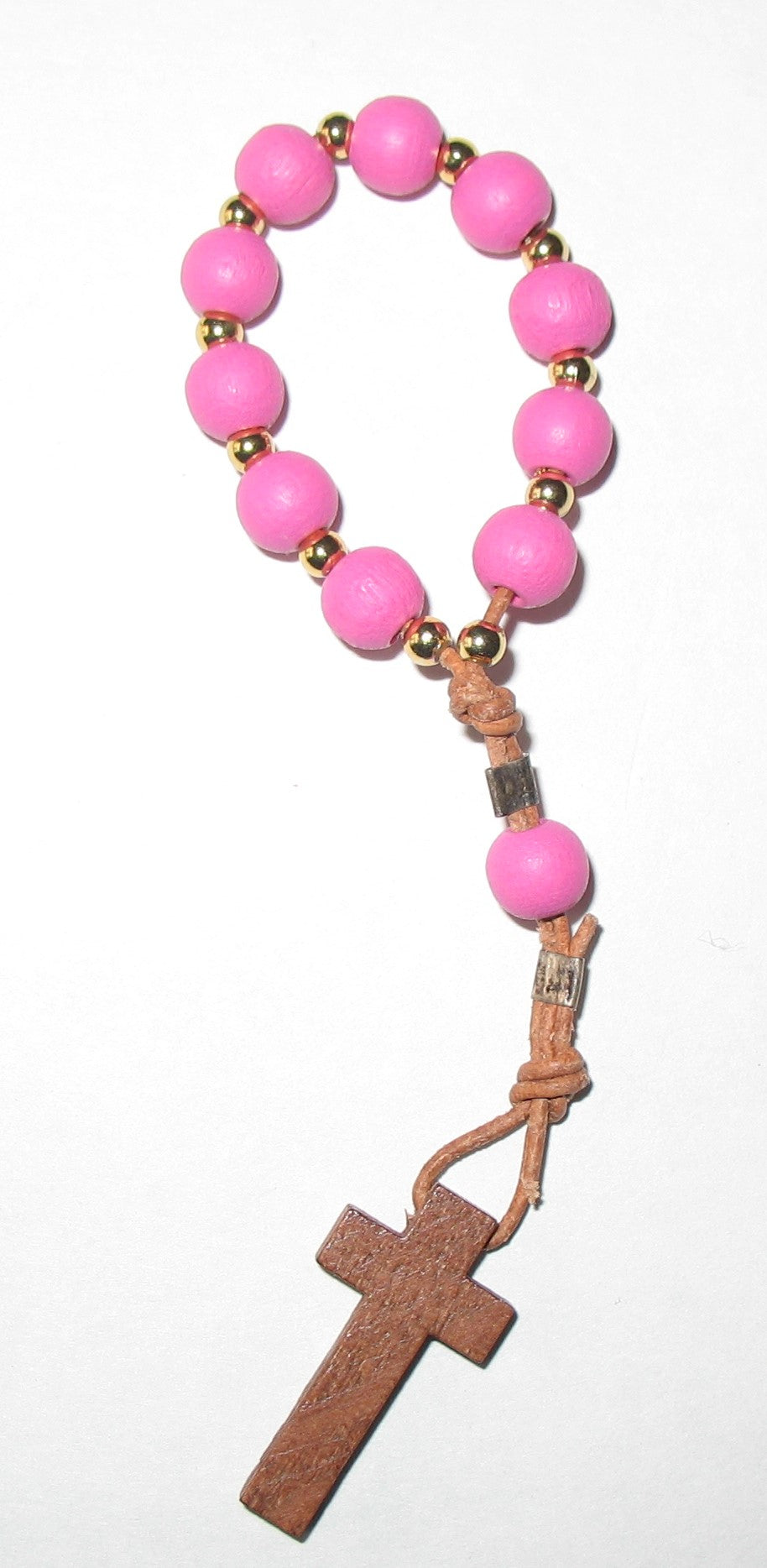 Rosary - One Decade Cord with Wood Beads