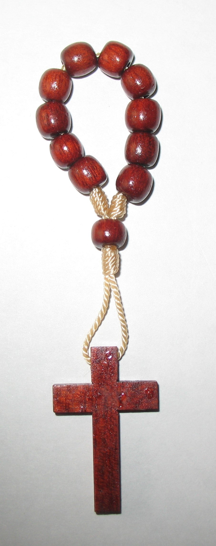 Rosary - One Decade Cord with Wood Beads